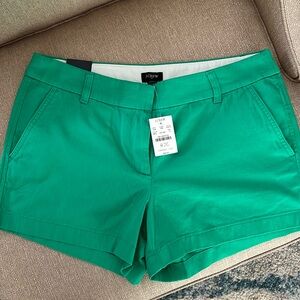 J Crew Kelly Green size 10 NWT 3.5” shorts